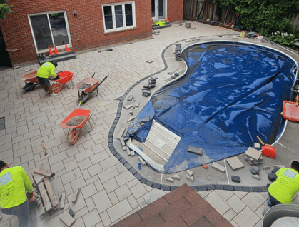 Reliable Hardscapes Mississauga Pool Deck