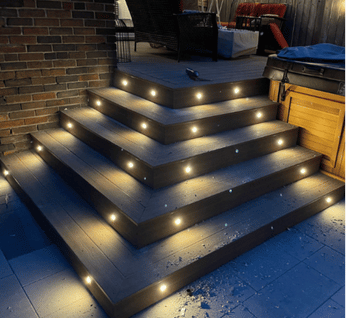 Reliable Hardscapes Mississauga Stairway Lighting