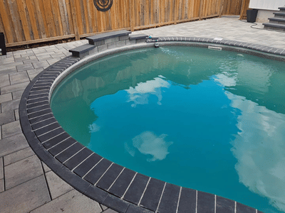 pool deck interlocking installation